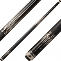 Dufferin Black & White Cue With Embossed Leather Wrap  D-SE50