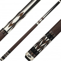 Dufferin Black & Brown Cue With Embossed Leather Wrap D-SE52
